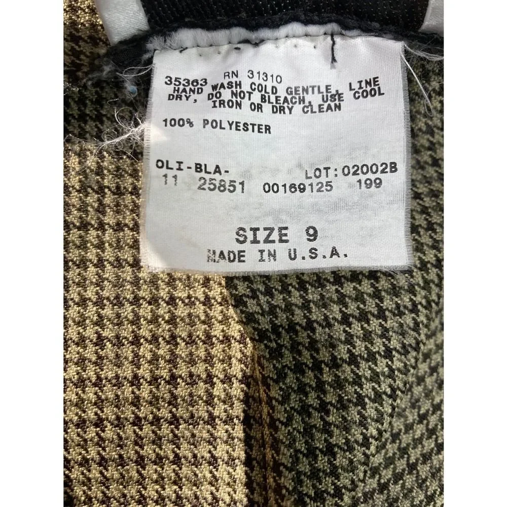 Women's Brown Plaid Mini Skirt Size‎ 9